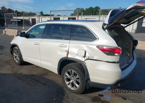 2015 Toyota Highlander Xle from USA, damaged, VIN 5TDJKRFH9FS154289